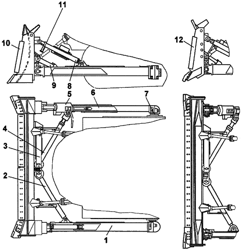 Оборудование бульдозерное Е и В